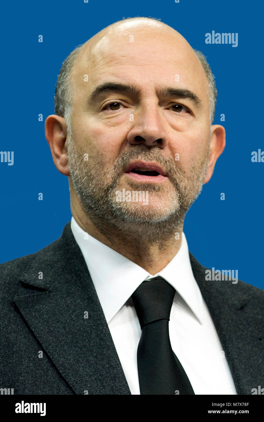 Pierre Moscovici - *18.09.1957 : homme politique français, membre du parti socialiste, Commissaire européen aux affaires économiques et financières, fiscalité et Custo Banque D'Images