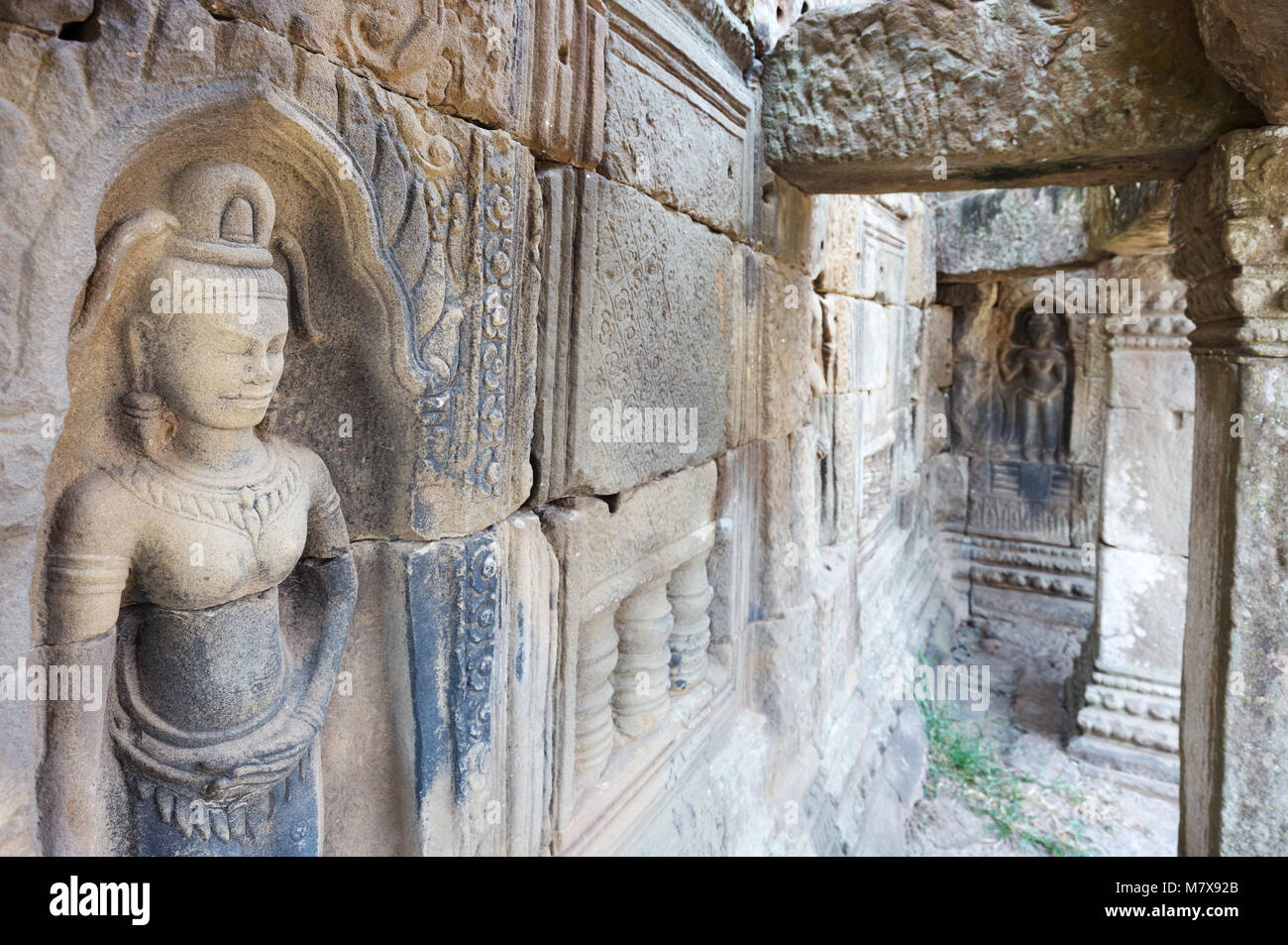 Temple Nokor Bachey, aka Wat Nokor, Banteay Prey Nokor et Banteay Prei Nokor, un 11e siècle temple hindou, Kampong Cham, Cambodge Asie Banque D'Images