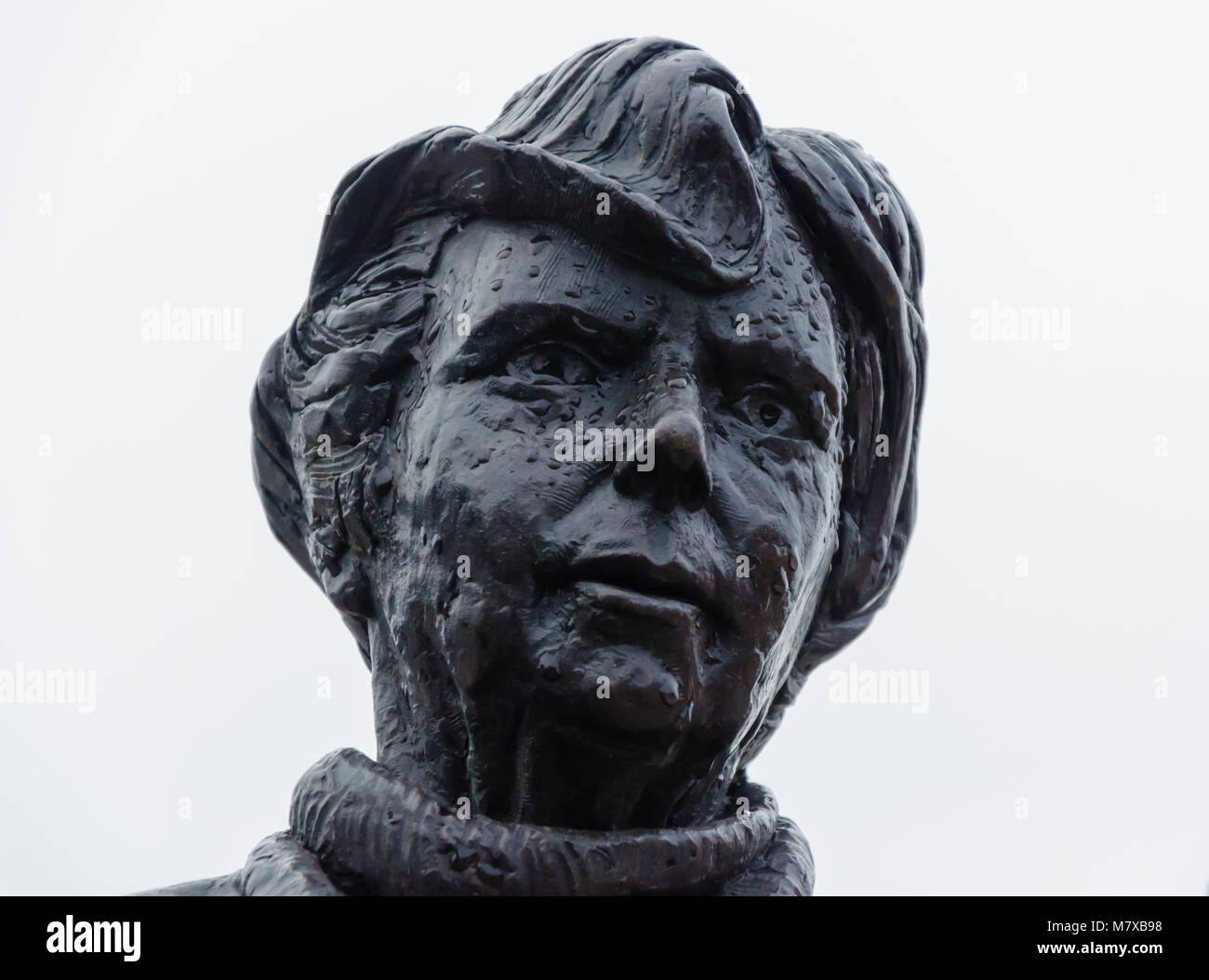 Statue de Marie Barbour. Organisateur de la grève de loyer en 1915. S à l'élection comme candidat du travail. L'un des premiers conseillers femme à Glasgow. Banque D'Images