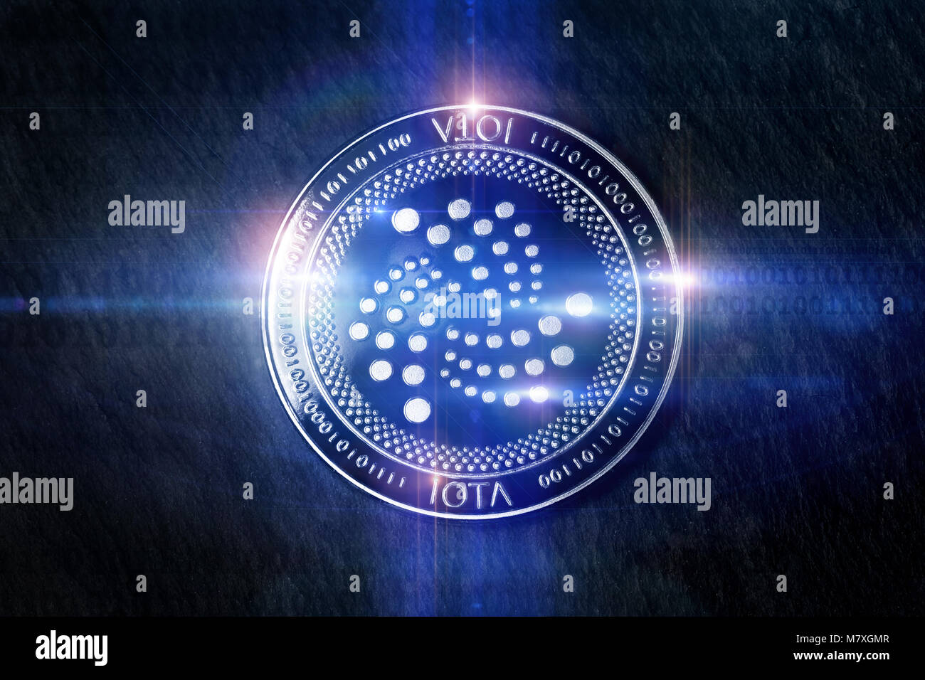 Pièce de iota lumières numériques composant Banque D'Images