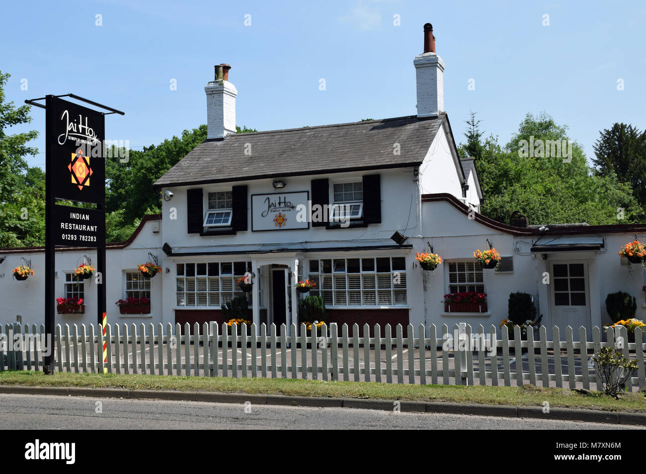 Jai Ho Restaurant Indien Horley Surrey Banque D'Images