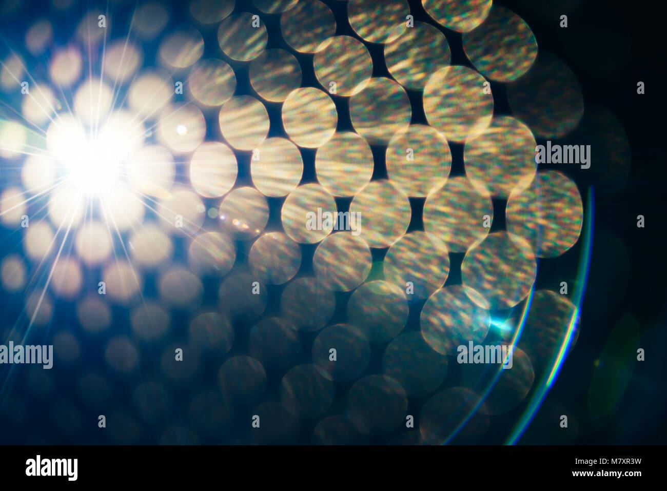 Résumé Contexte L'effet de lumière bleue Banque D'Images