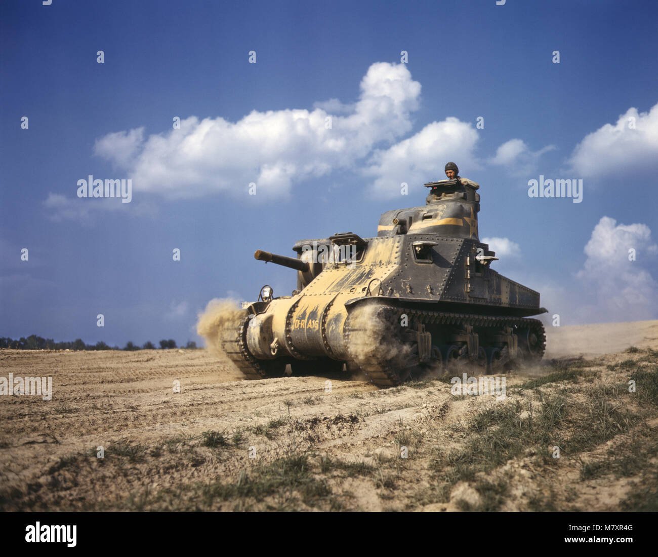 M-3 Tank en action, Fort Knox, Kentucky, USA, Alfred T. Palmer pour l'Office of War Information, Juin 1942 Banque D'Images