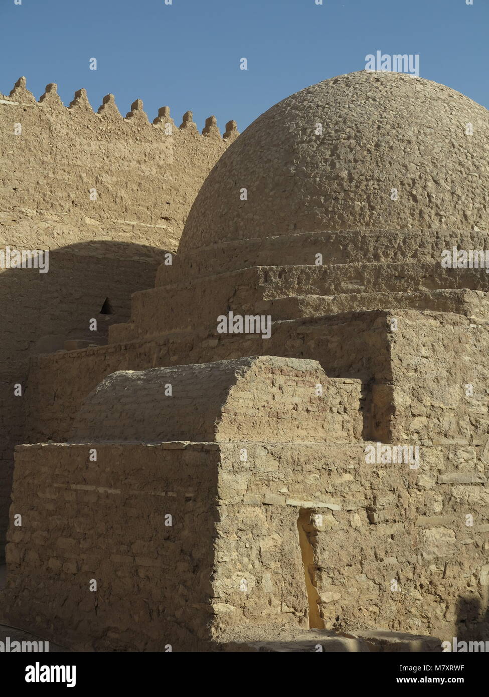 Maisons et palais en adobe et terre à Diriyya / Diriyah, la maison de la dynastie Al Saoud en Arabie Saoudite. Banque D'Images