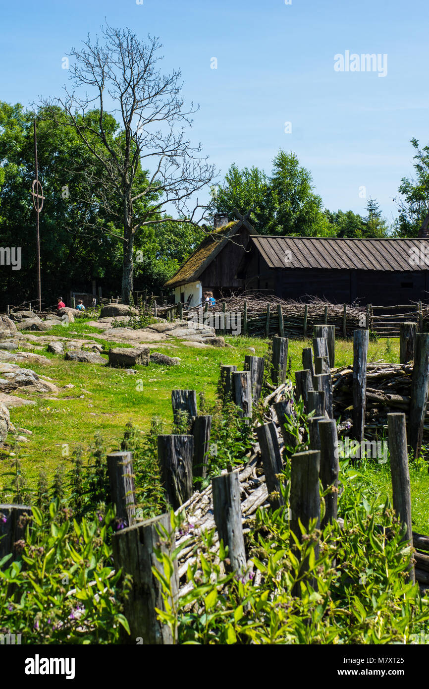 Bornholm est une petite île danoise dans la mer Baltique à l'est de la Suède Banque D'Images