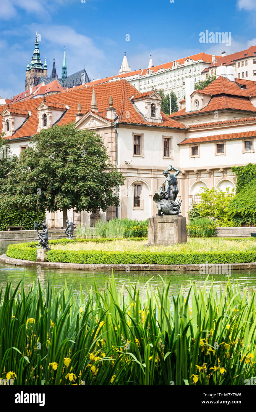 Le jardin Wallenstein à Prague Banque D'Images