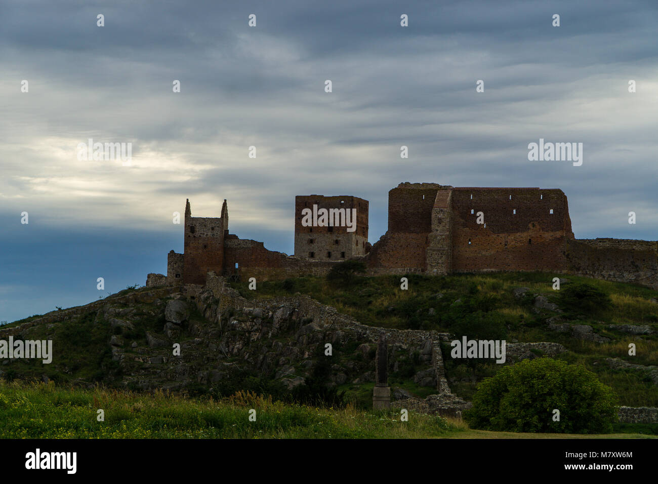 Bornholm est une petite île danoise dans la mer Baltique à l'est de la Suède Banque D'Images