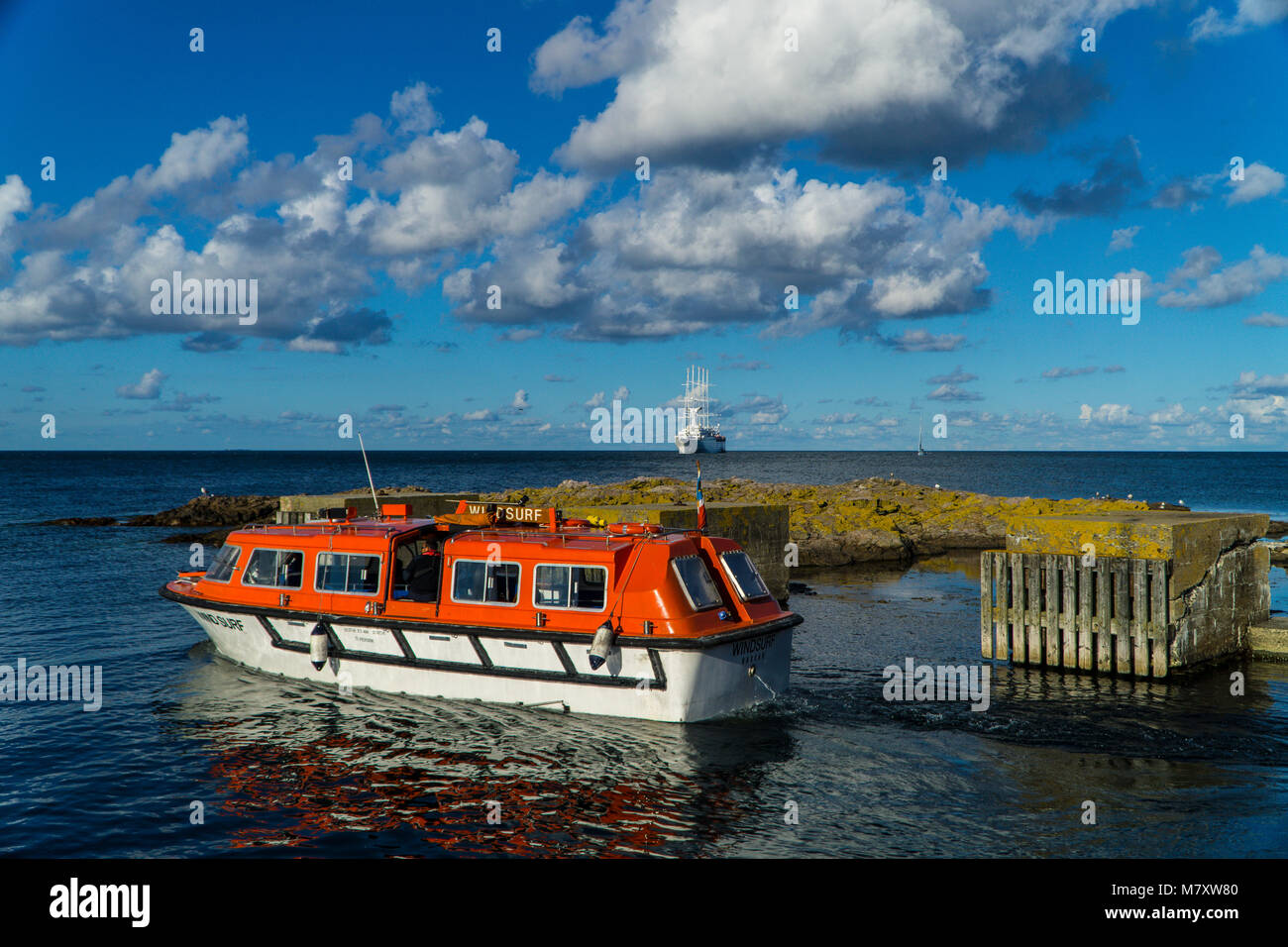 Bornholm est une petite île danoise dans la mer Baltique à l'est de la Suède Banque D'Images