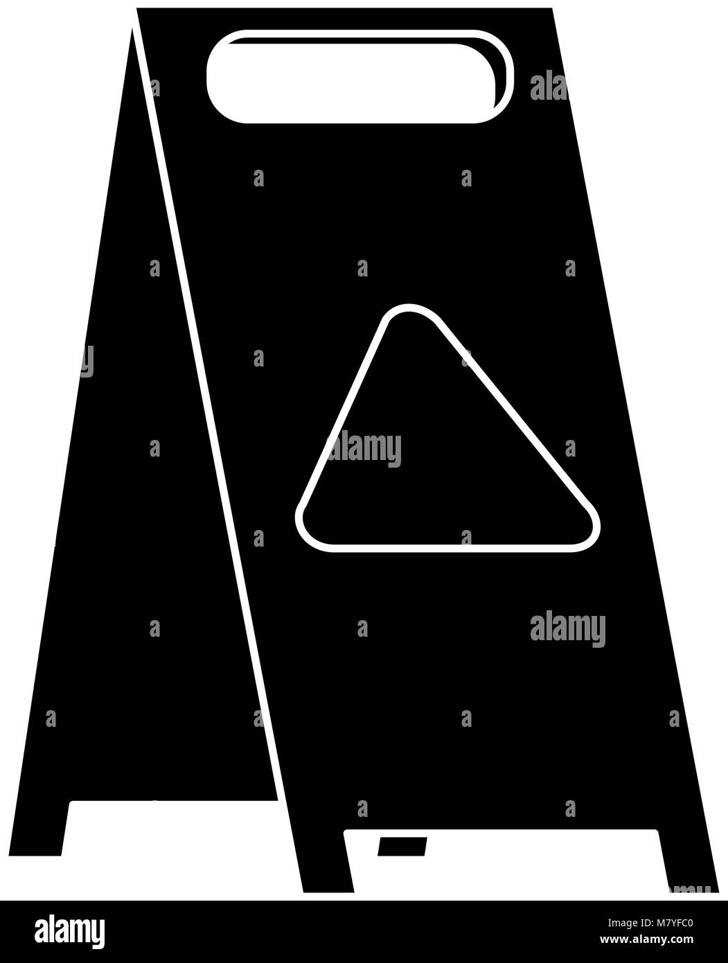 Plancher glissant l'icône signe la conception d'illustration vectorielle Illustration de Vecteur