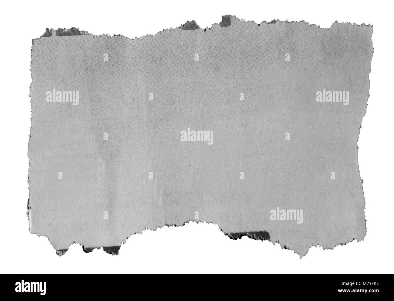 Morceau de papier déchiré sur fond uni Banque D'Images