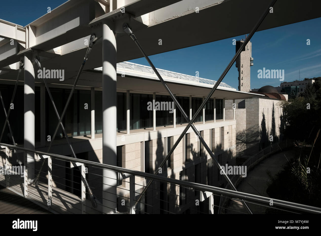 L'extérieur de l'Institut Mandel d'études juives à l'Université hébraïque de Jérusalem situé sur le mont Scopus de Jérusalem en Israël Banque D'Images