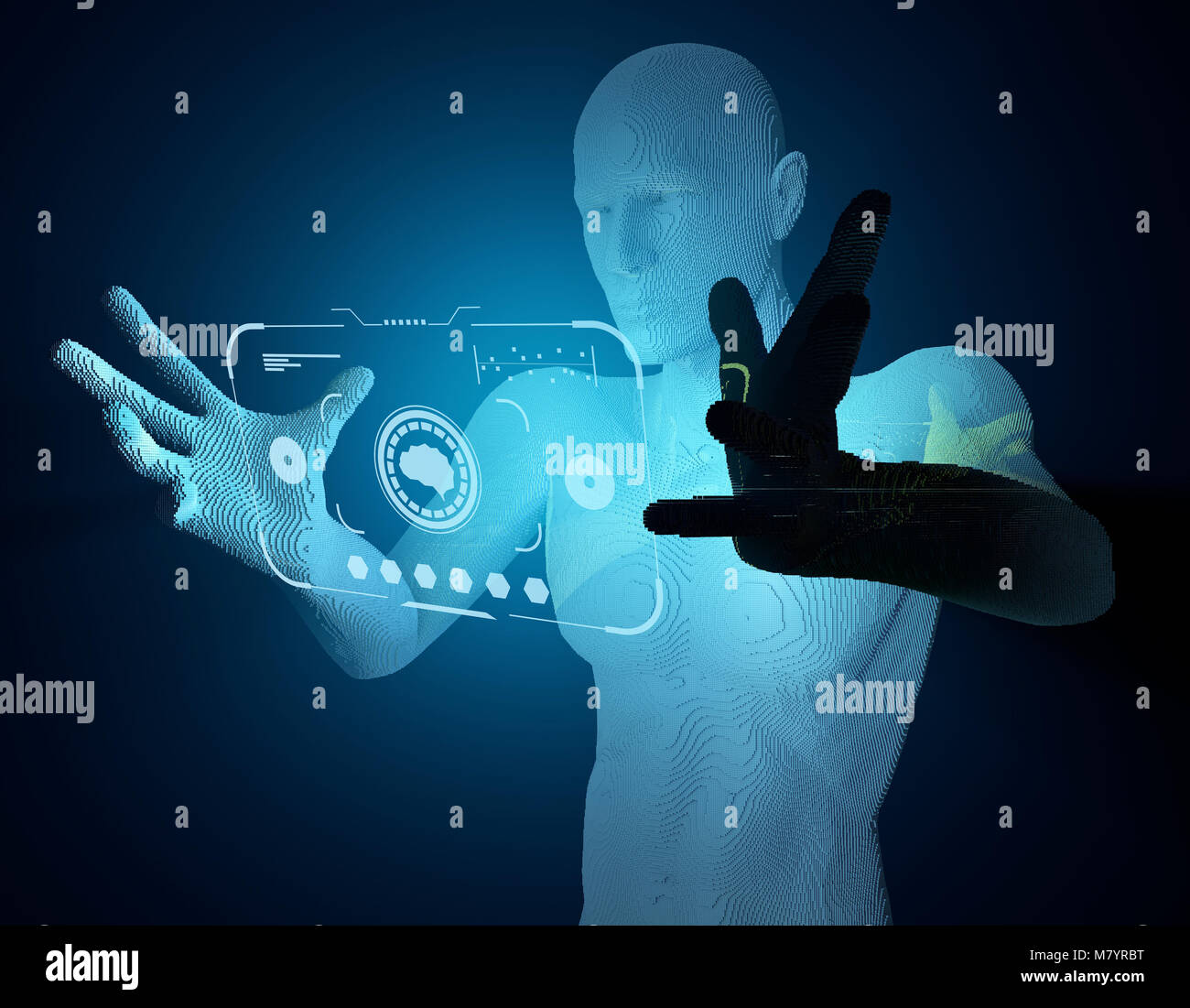 Les droits de l'avenir de la science et de la technologie, l'exploration de l'avenir, de l'information Données Banque D'Images