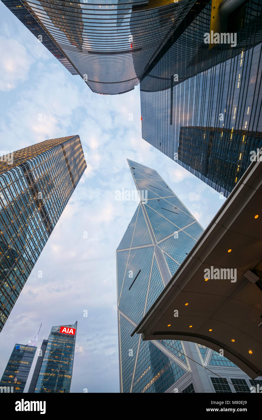 Quartier Financier Central, Hong Kong, Chine. Banque D'Images