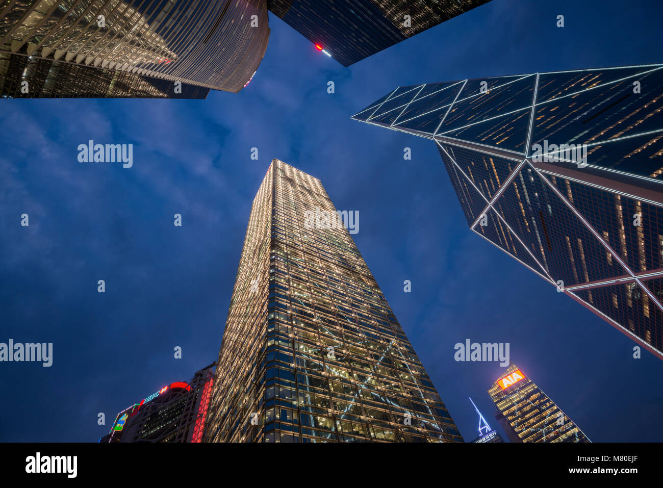 Quartier Financier Central, Hong Kong, Chine. Banque D'Images