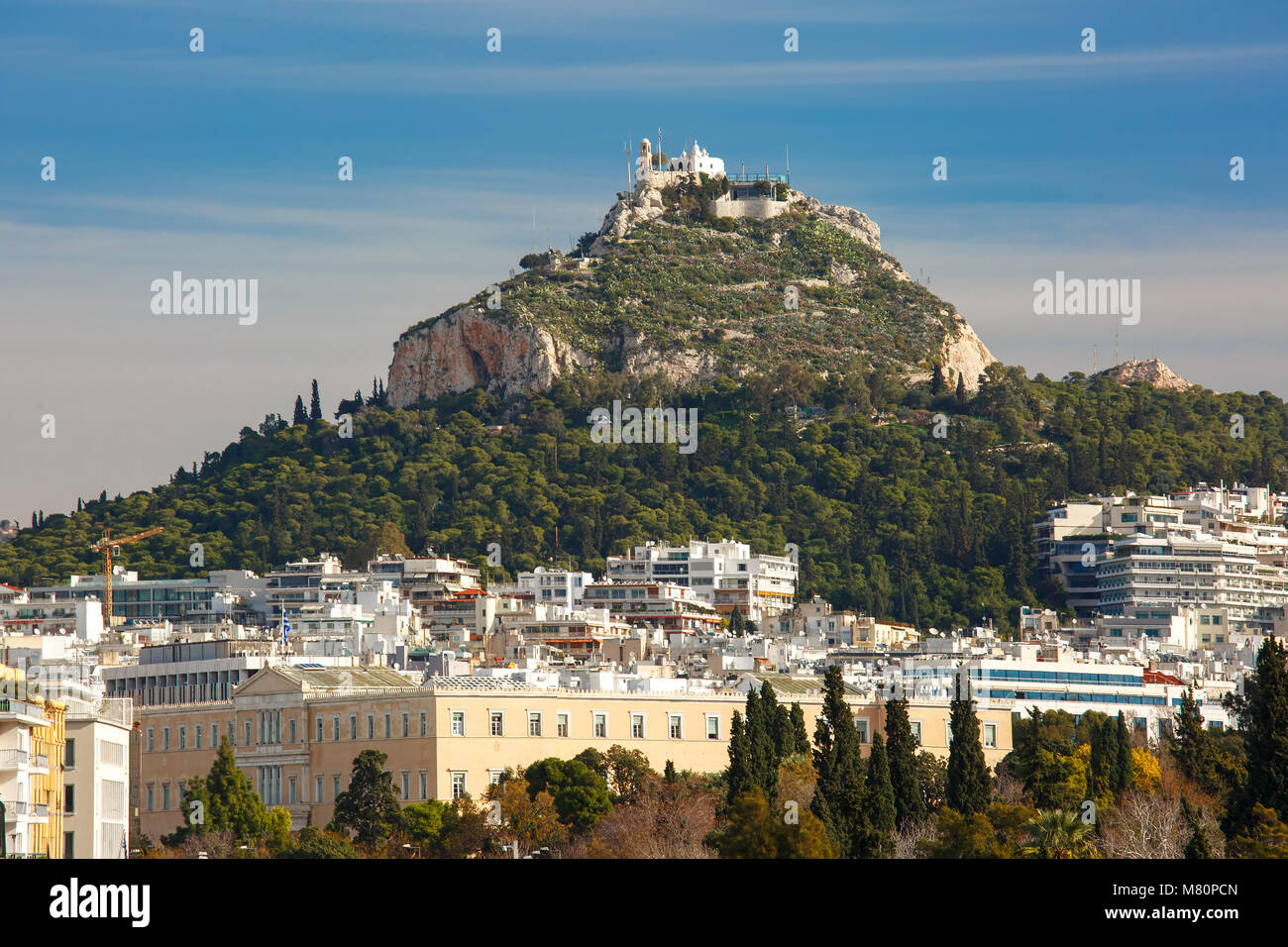 Vue sur la ville d'antenne à Athènes, Grèce Banque D'Images