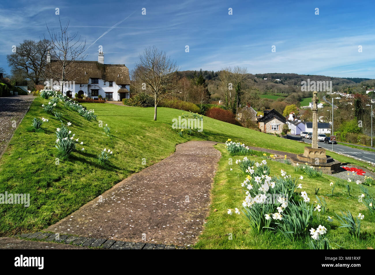 UK,Devon,Lyme Regis,Uplyme,War Memorial,Village & environs Banque D'Images