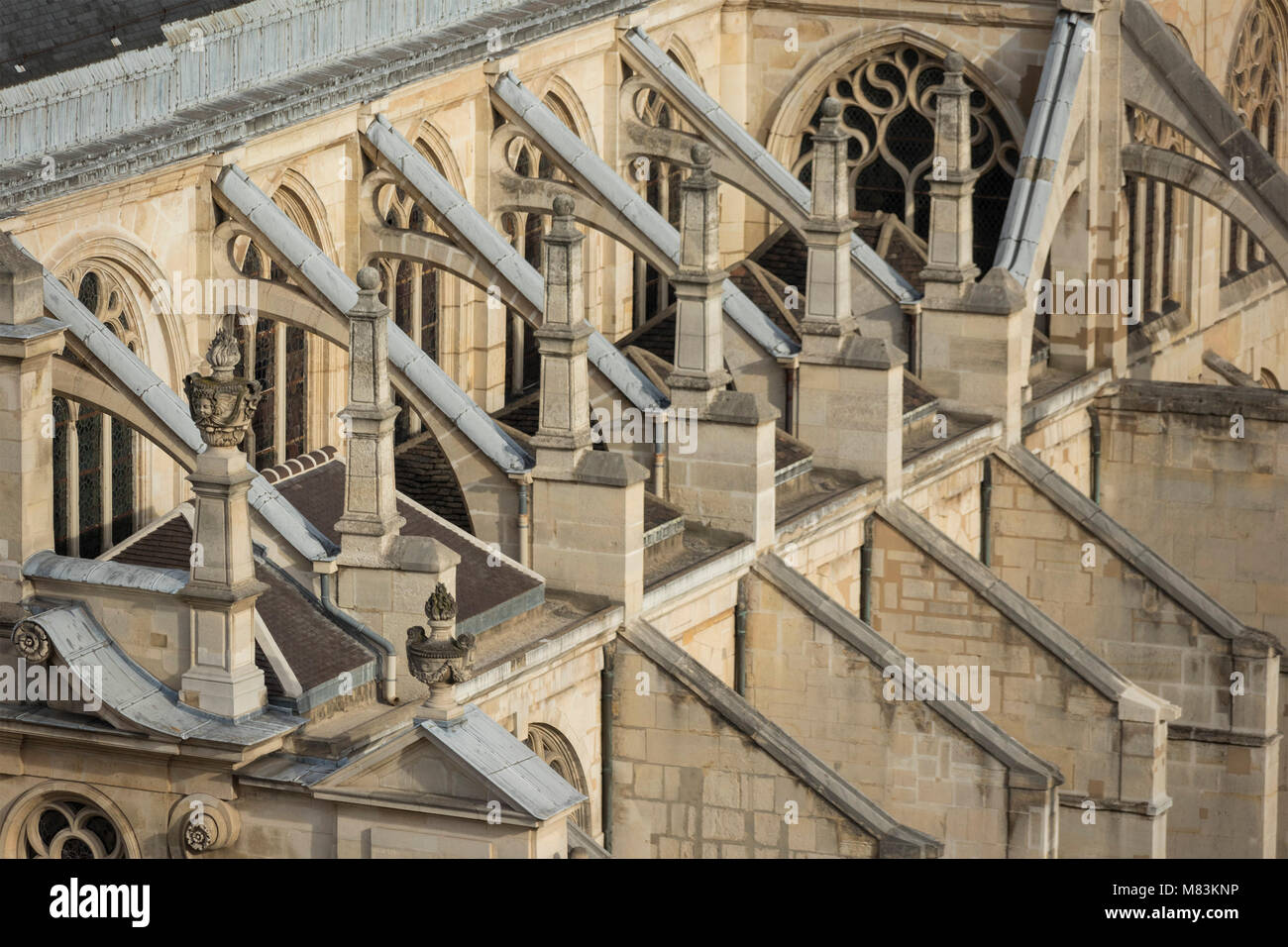 Avis de Saint-Étienne-du-Mont église, Paris, France Banque D'Images