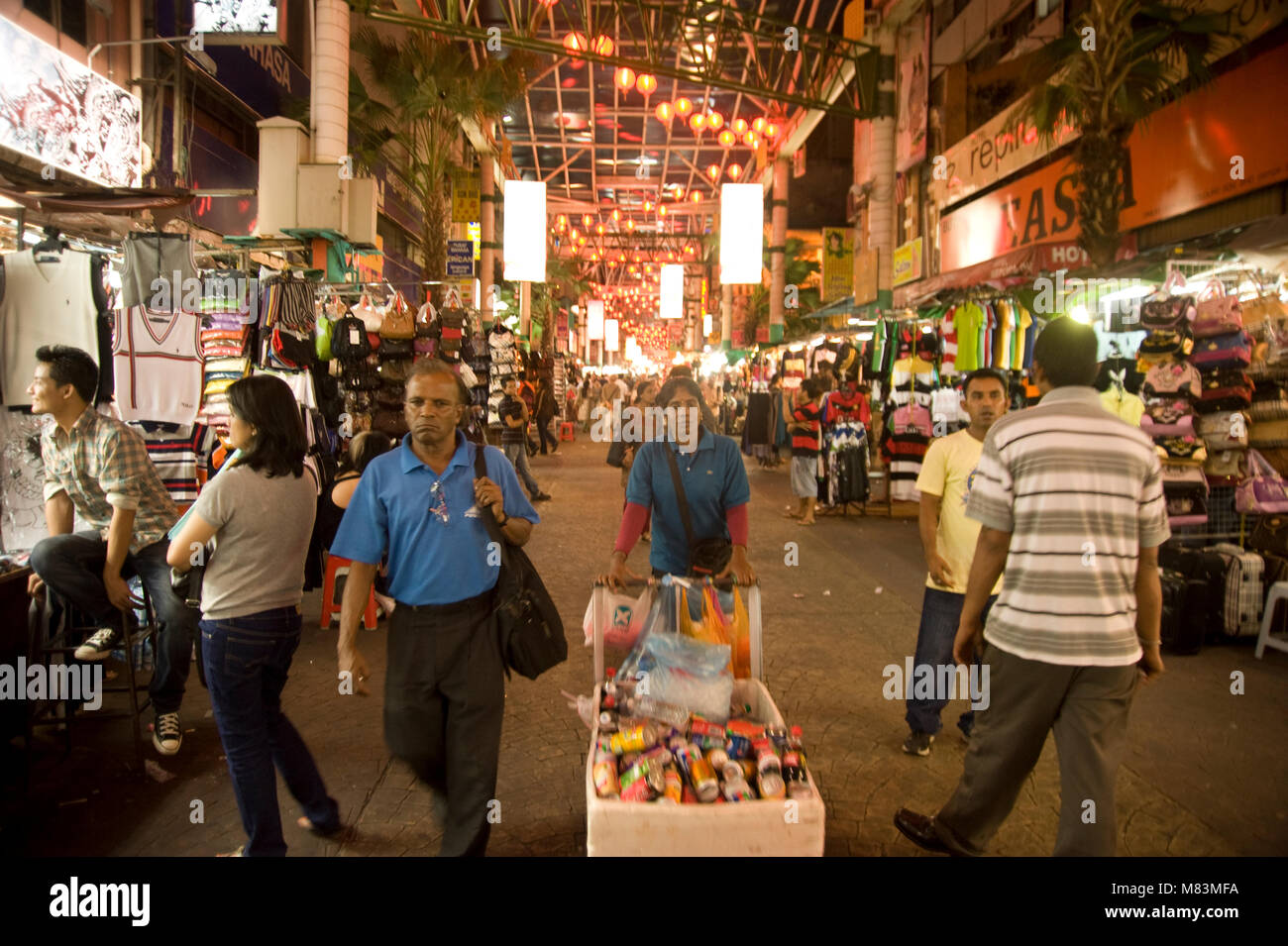 Jalan Petaling, Petaling Street Market, China Town, Kuala Lumpur, Malaisie Banque D'Images