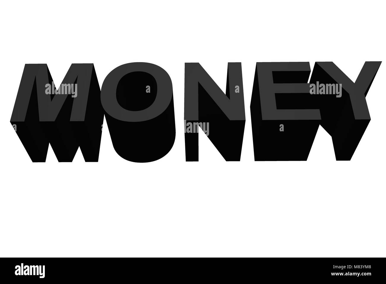 L'argent fait tourner le monde Banque D'Images