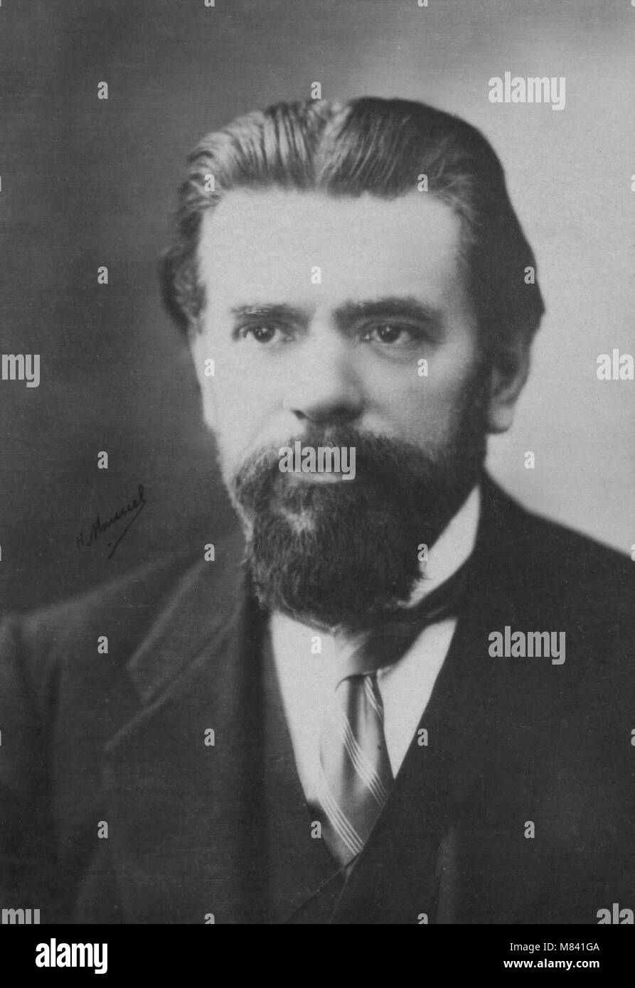 Portrait de Fernand Le Borne ( 1862 - 1929 ) compositeur - photographie par Henri Manuel ( 1874 - 1947 ) Banque D'Images