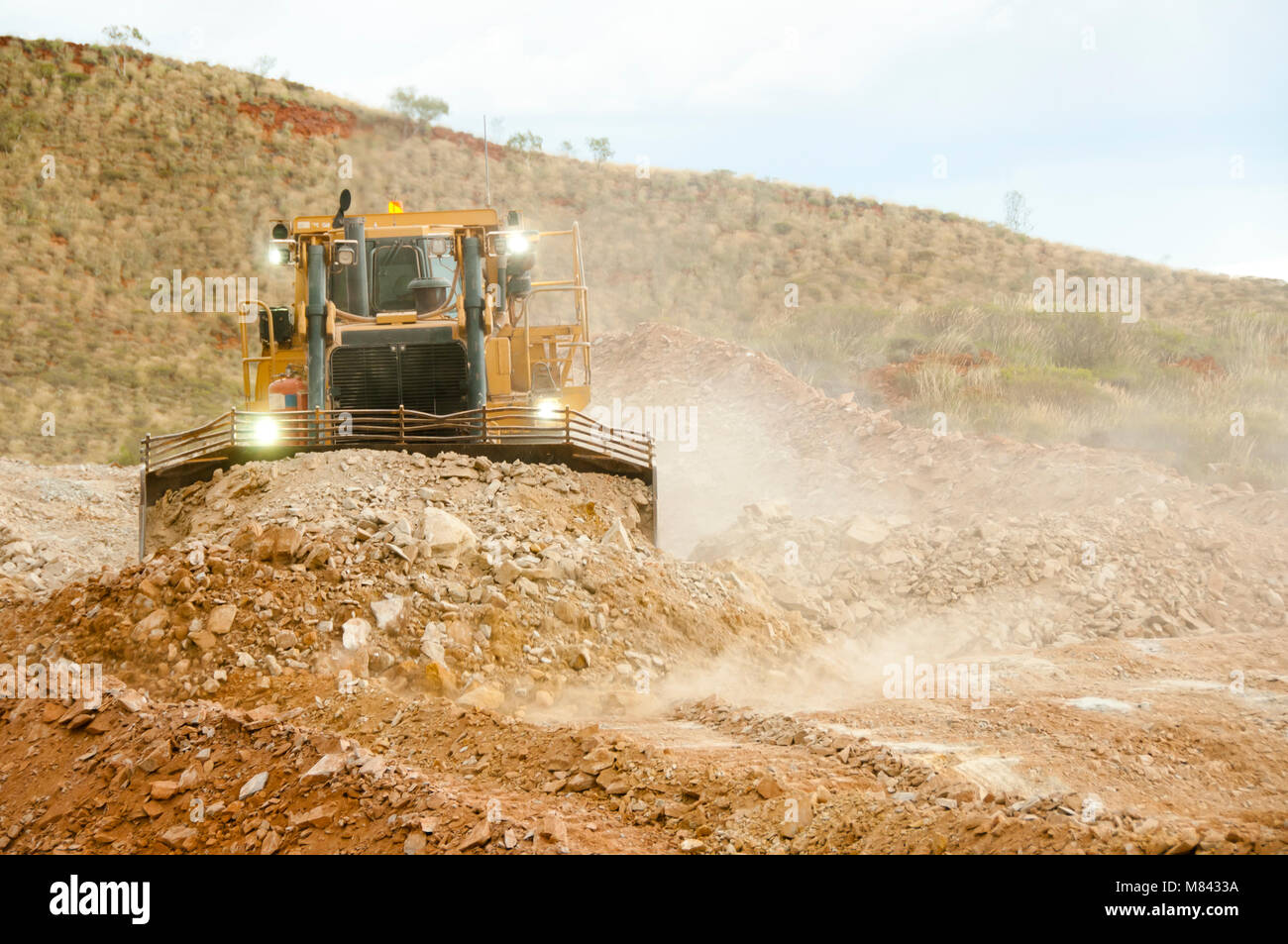 Bulldozer lourd de terrassement Banque D'Images