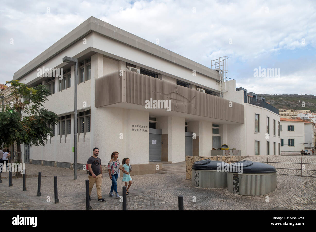 Marché Municipal à Sesimbra, Portugal, Europe Banque D'Images