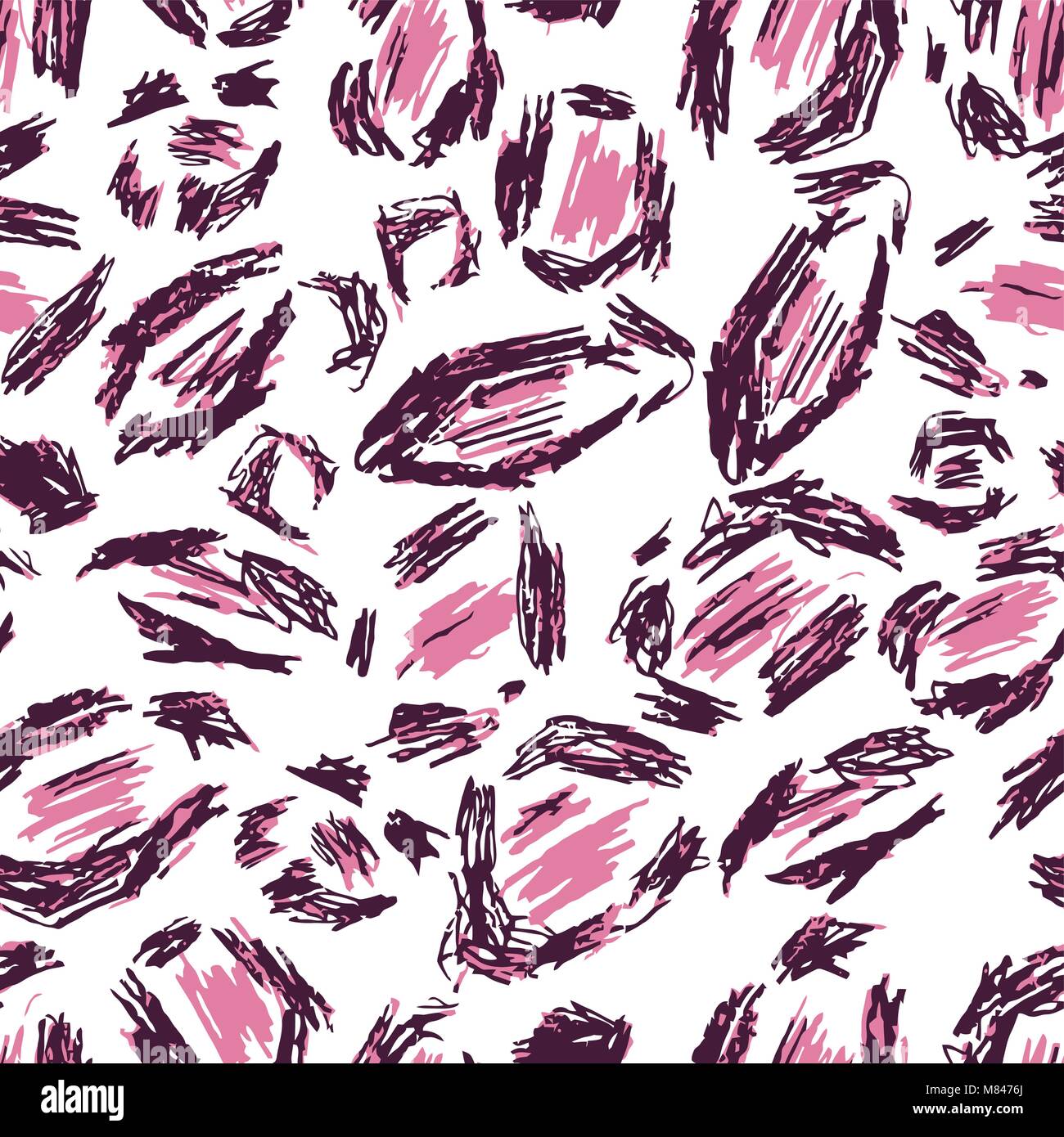 Blanc, noir, rose peau de léopard. Motif de fond transparente jaguar. Safari animal print. La texture de l'Afrique. Vector wallpaper fur Illustration de Vecteur