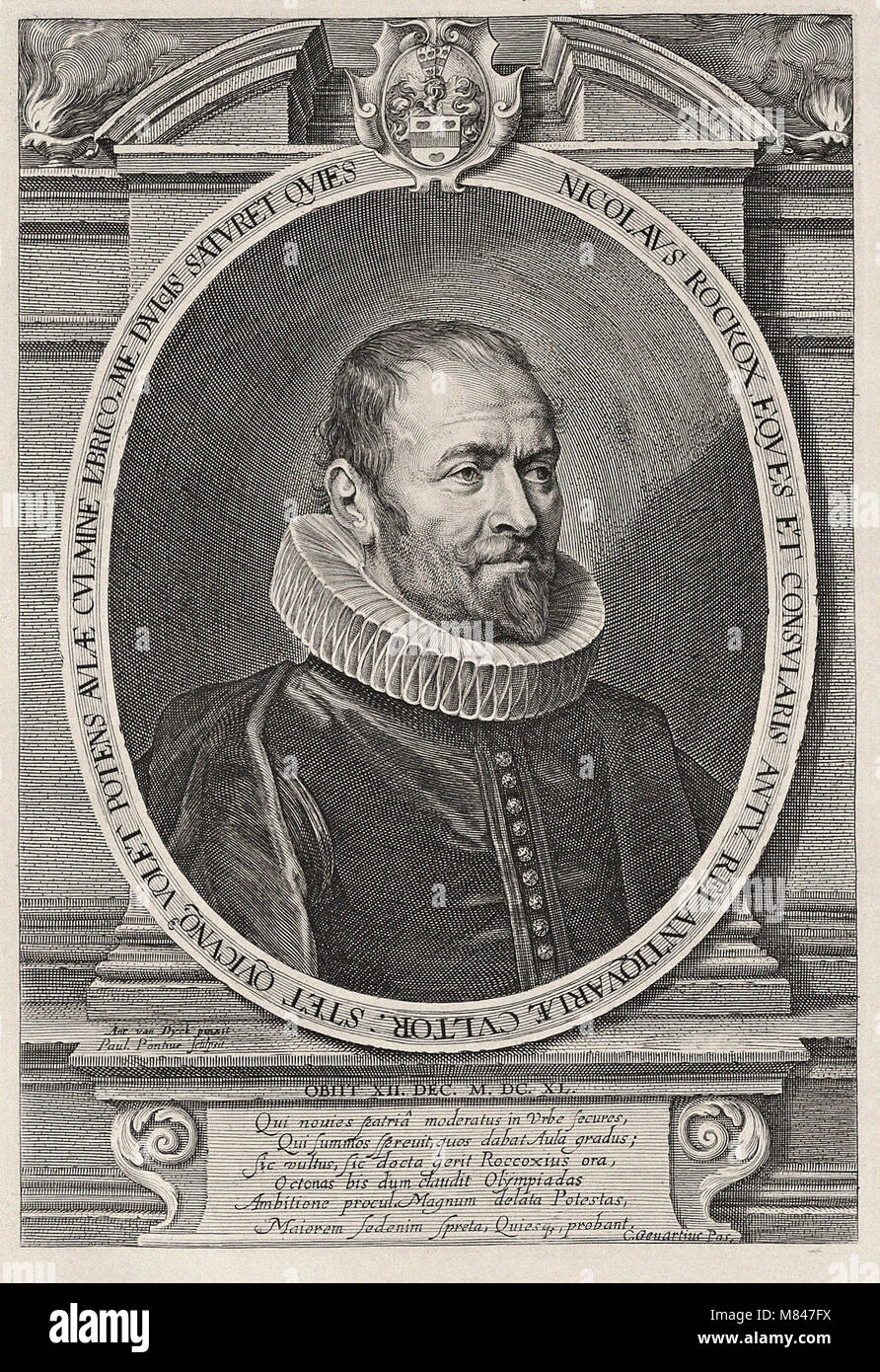 Paulus Ponce après Anthony Van Dyck - NICOLAS ROCKOX Banque D'Images