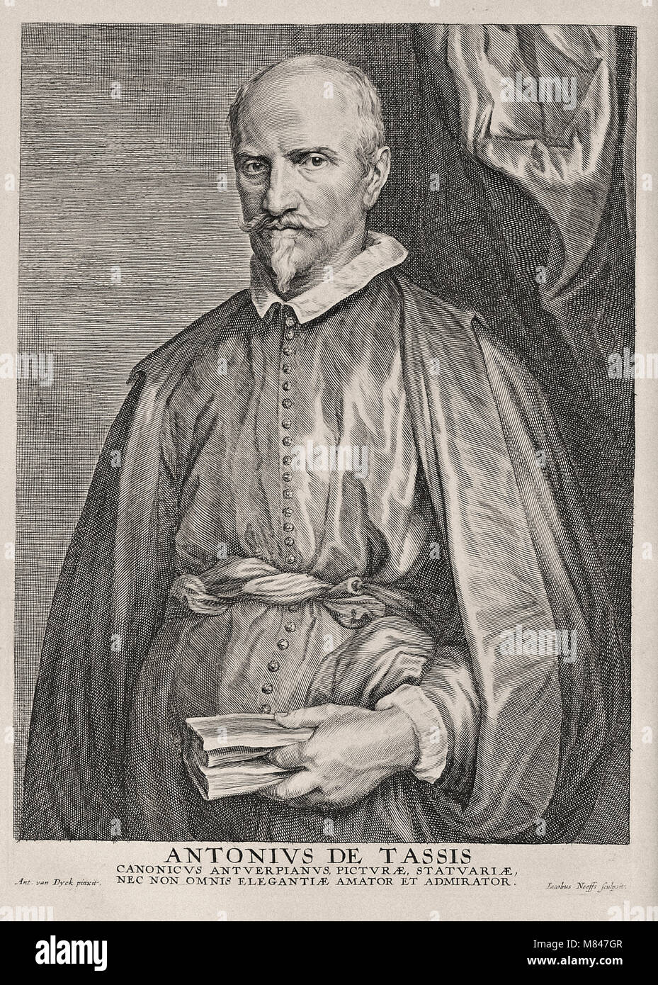 Paulus Ponce après Anthony Van Dyck - Antoine de Tassis Banque D'Images