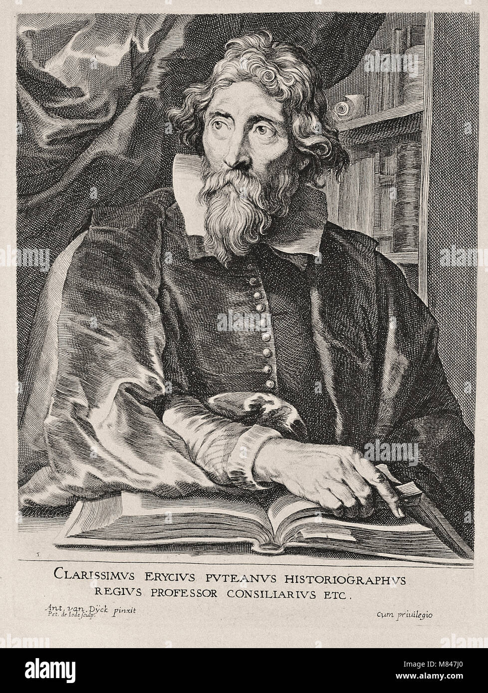 Paulus Ponce après Anthony Van Dyck -ERYCIUS PUTEANUS Banque D'Images