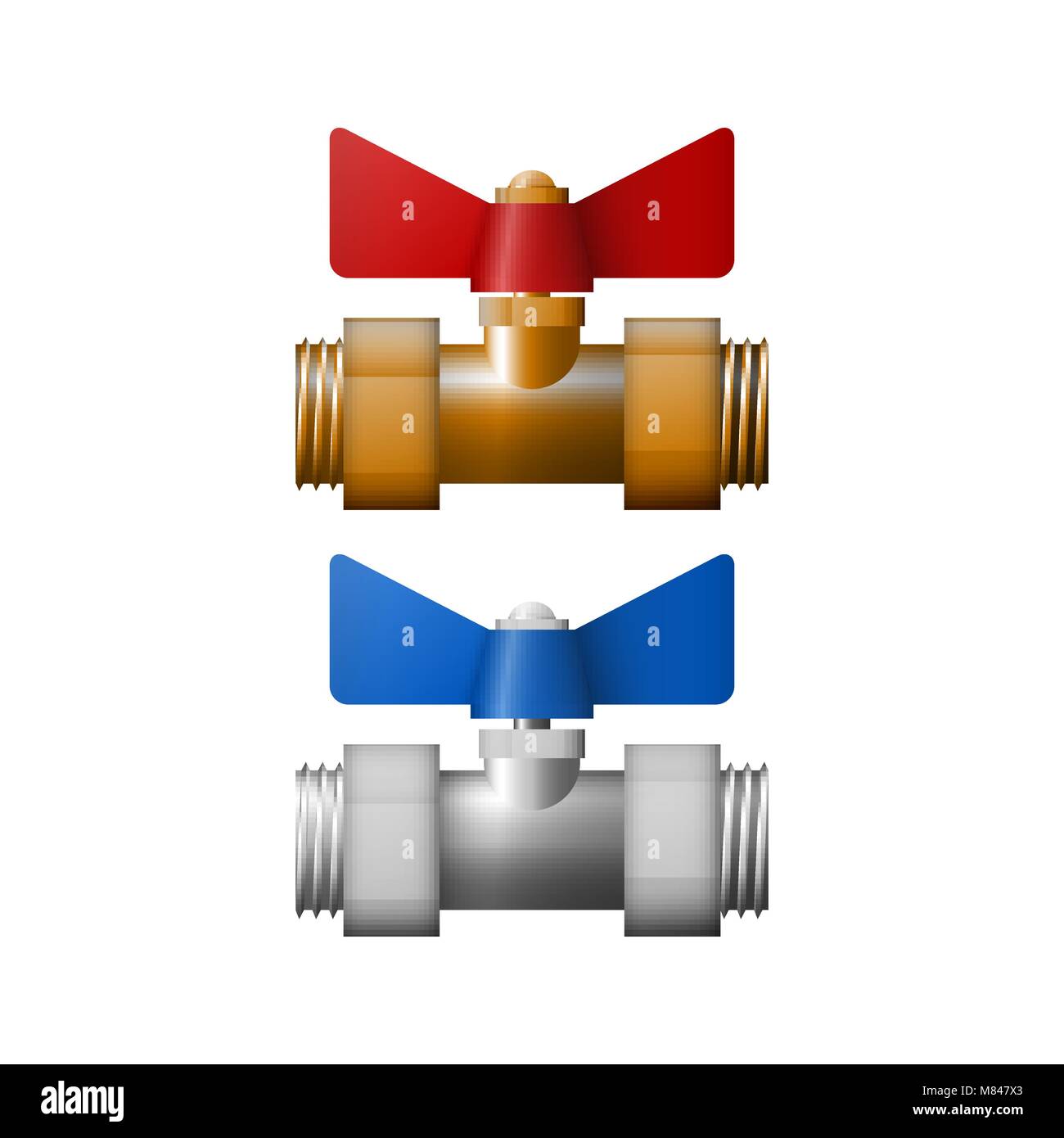 Vanne de régulation de l'illustration vectorielle. L'équipement pour le carburant. Illustration de Vecteur