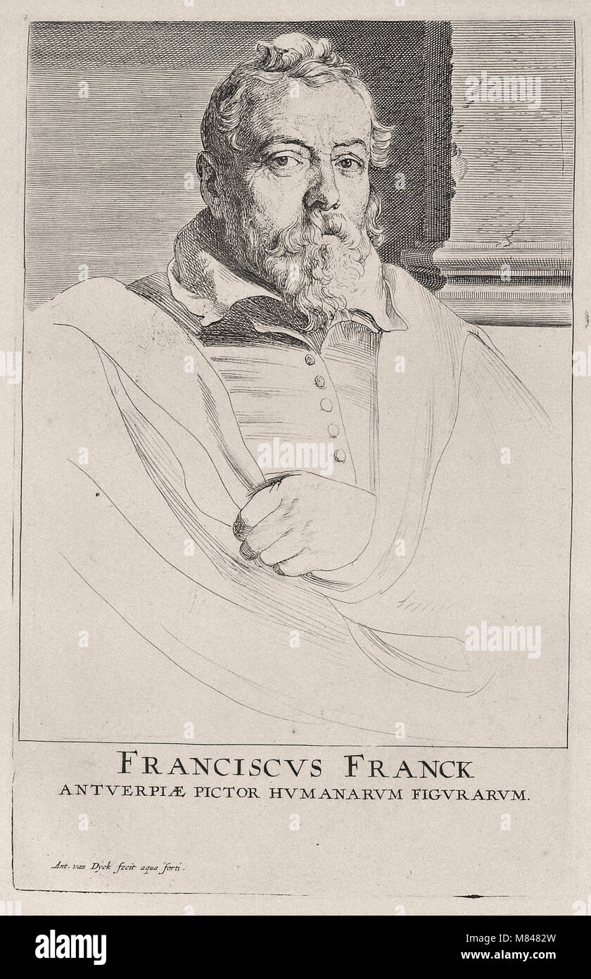 Paulus Ponce après Anthony Van Dyck - Frans Francken le jeune Banque D'Images