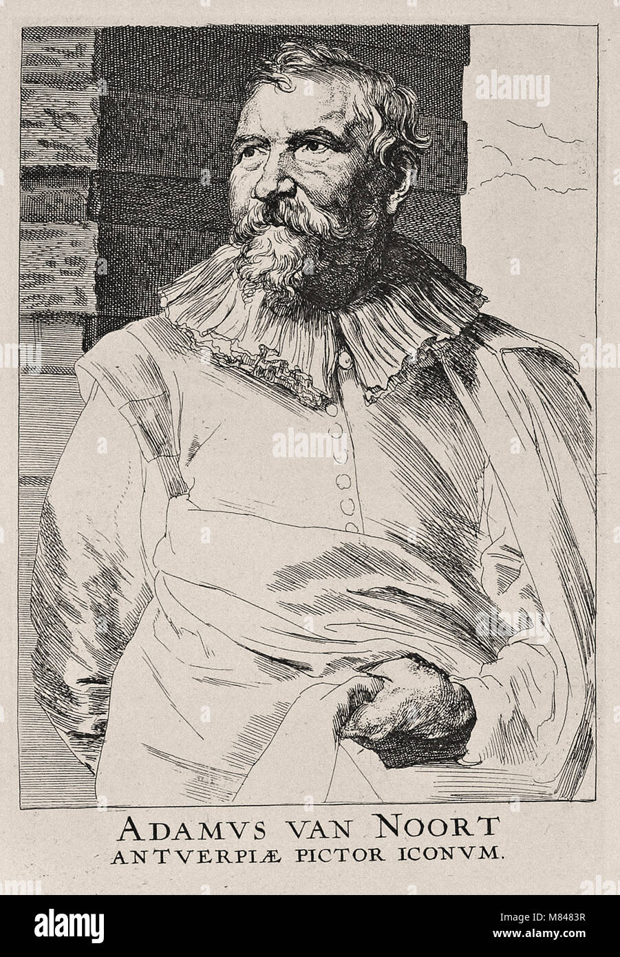 Paulus Ponce après Anthony Van Dyck - Adam van Noort Banque D'Images
