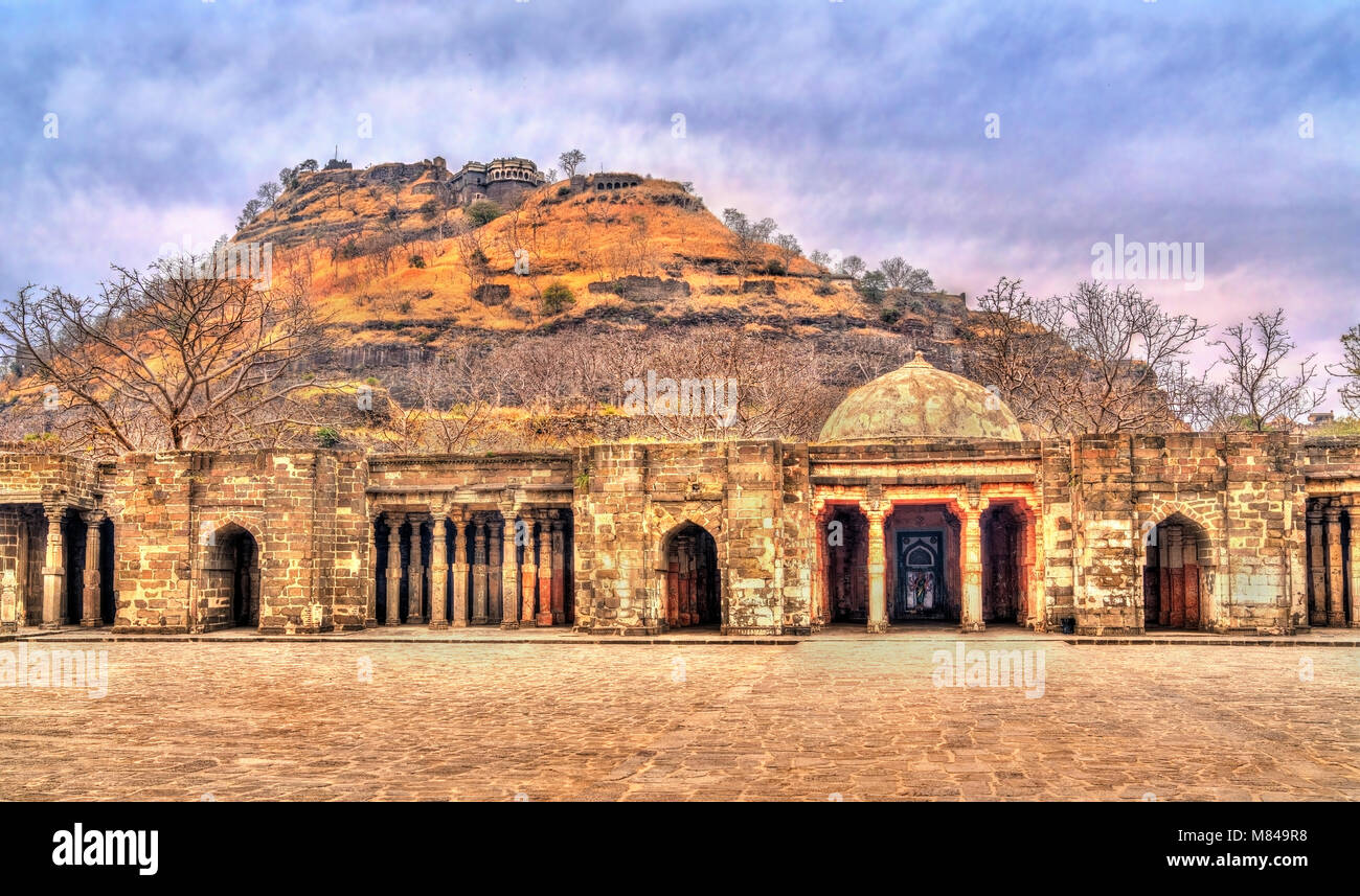 Le temple Bharat Mata à Daulatabad Fort dans la région de Maharashtra, Inde Banque D'Images