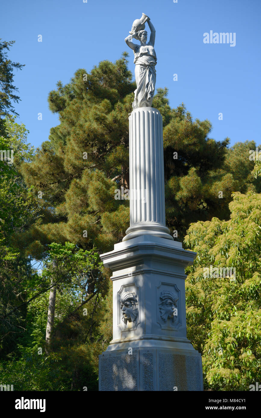 'Fontaine' dans le parc de Gurzuf, Crimée. Fontaine a été construite en 1890 Banque D'Images