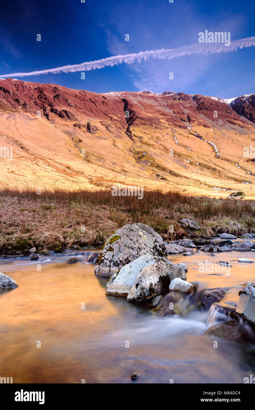 Gatesgarthdale Beck, Honister Pass, Keswick, Cumbria, Angleterre. Banque D'Images