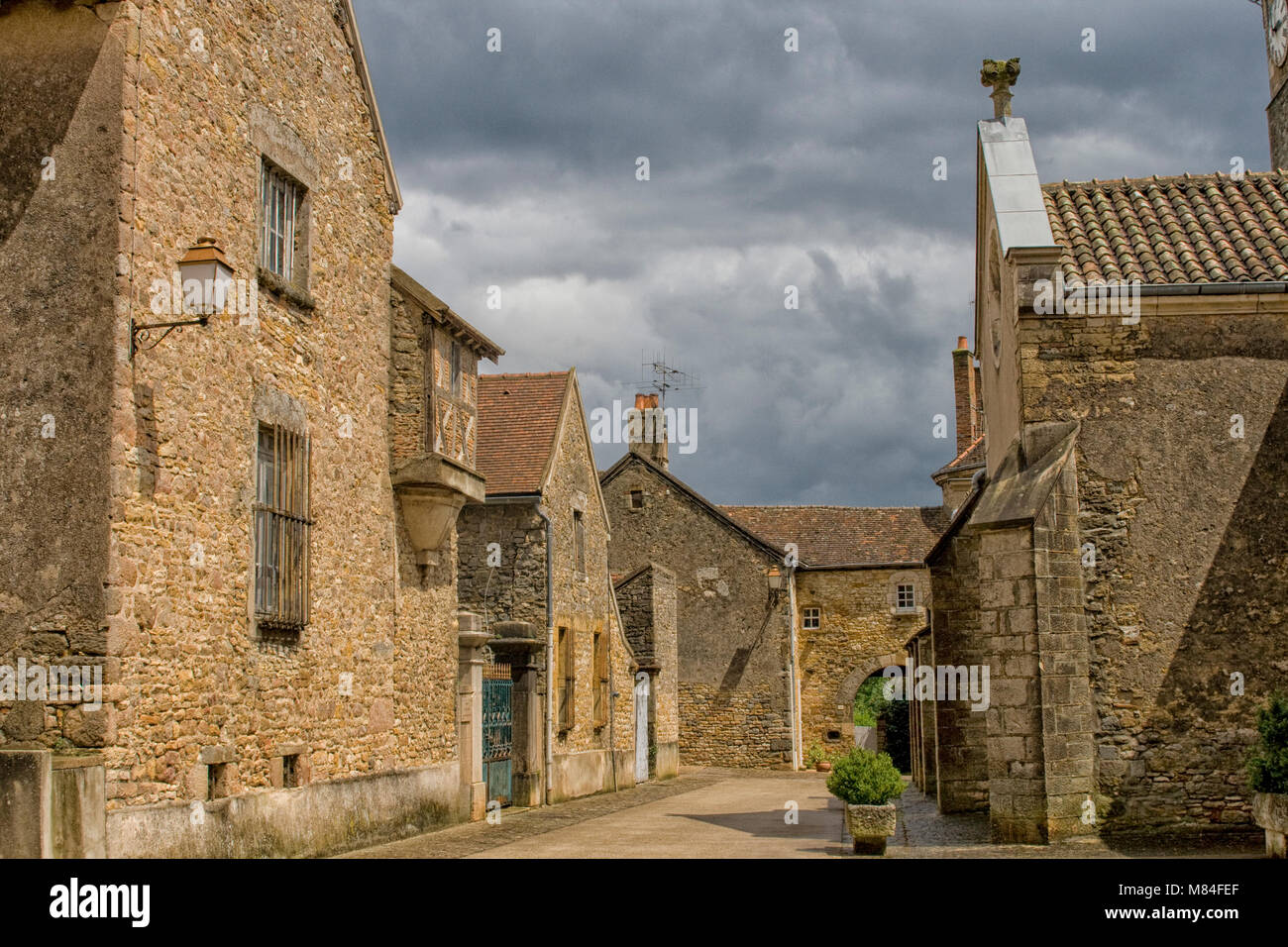 Village médiéval de Givry en Bourgogne, de la Bourgogne Banque D'Images