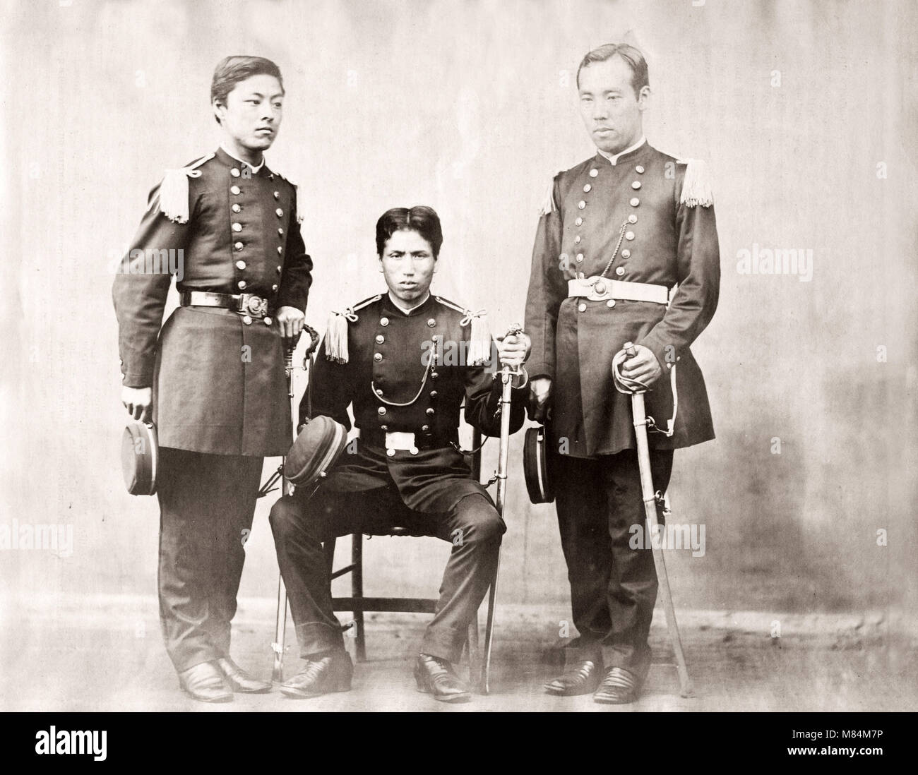 Japon 1871 - les agents de la nouvelle police Yokohama - de 'l'Extrême-Orient" Banque D'Images