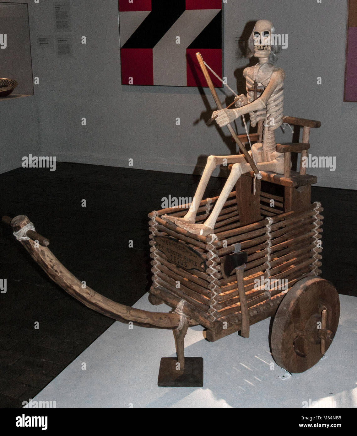 La Carreta y la Muerte, Dona Sebastiana (1975) par Horacio Valdez 1929 - 1992 Banque D'Images