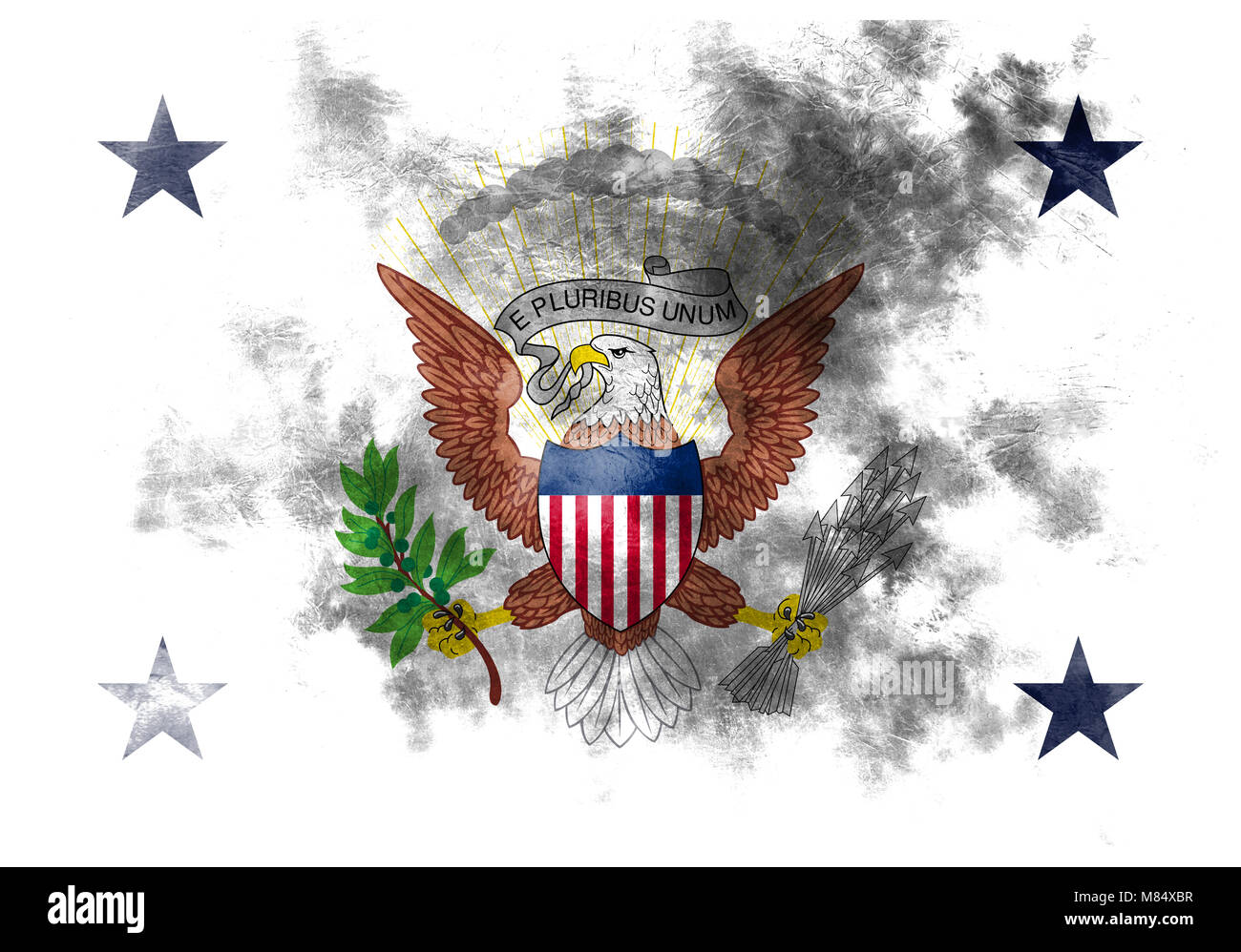 Grunge flag Vice-président, United States of America Banque D'Images
