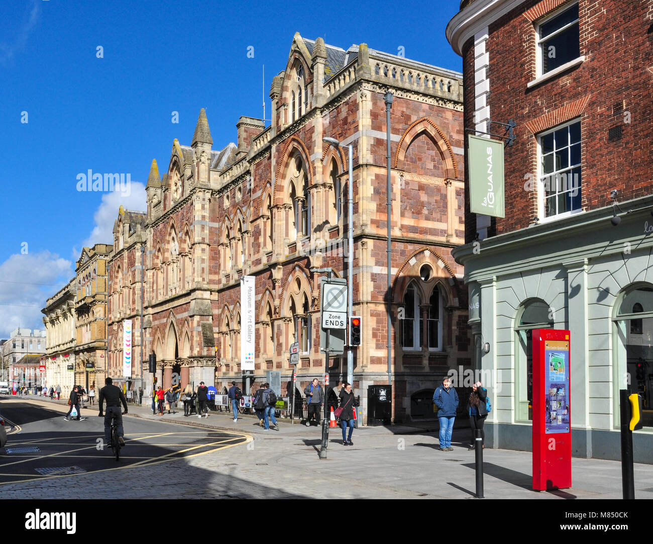 Royal Albert Memorial Museum and Art Gallery, Queen Street, Exeter, Devon, England, UK Banque D'Images