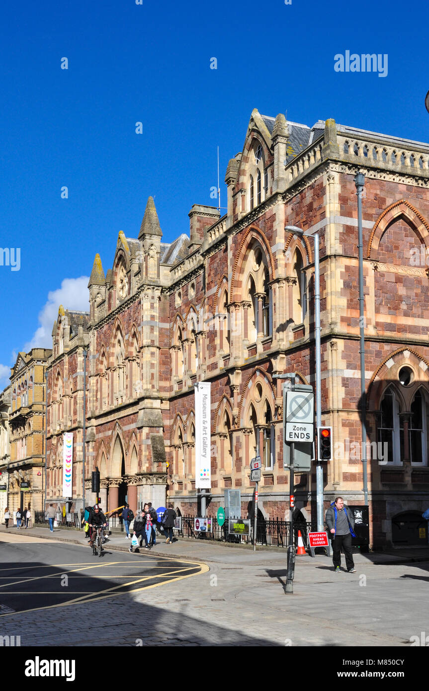 Royal Albert Memorial Museum and Art Gallery, Queen Street, Exeter, Devon, England, UK Banque D'Images