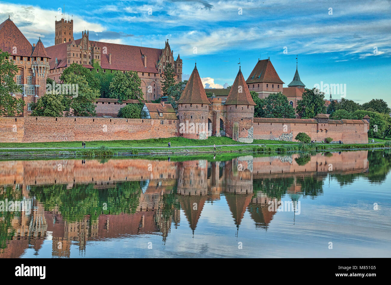 Le château de Malbork Banque D'Images