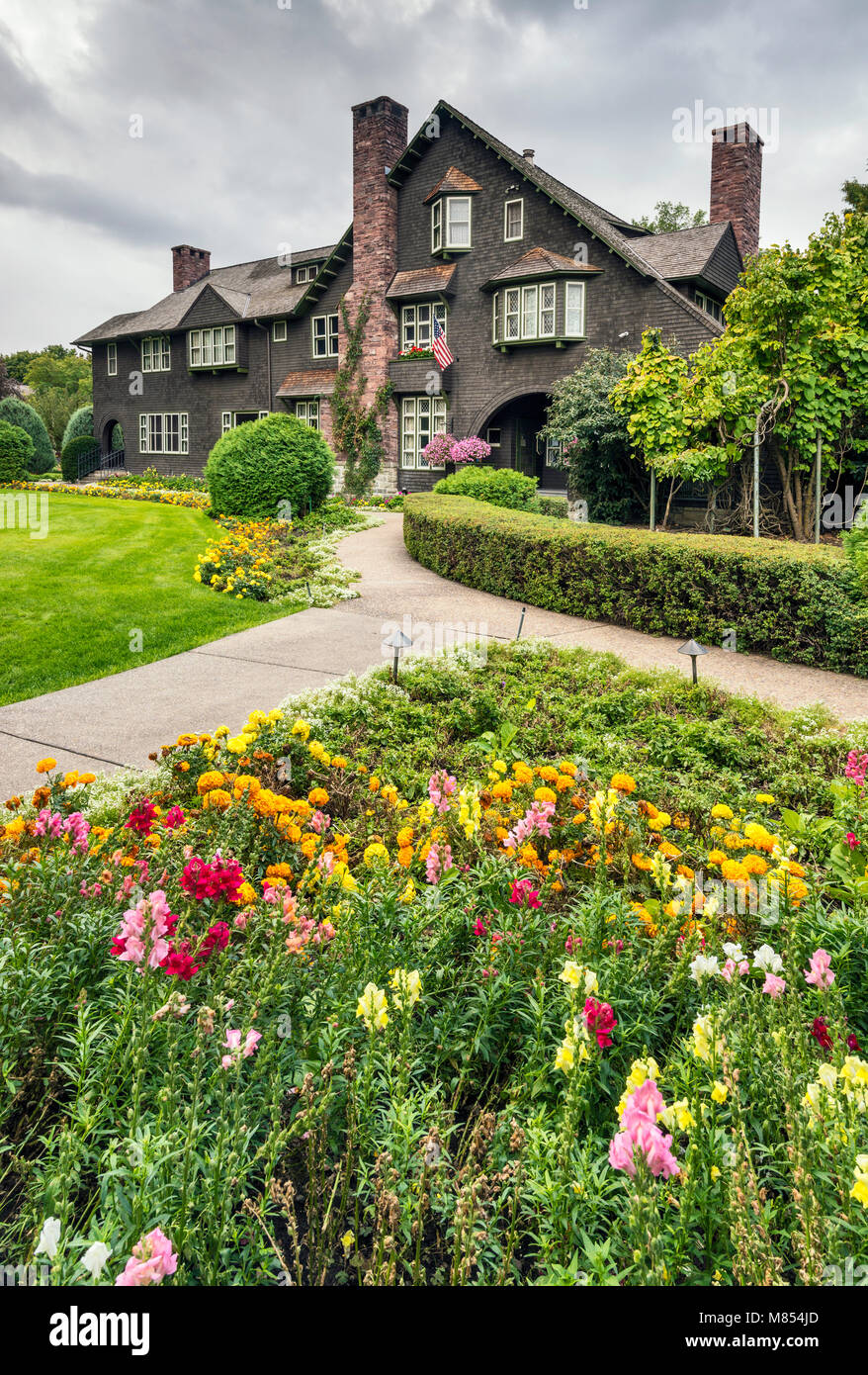 Le Conrad Mansion Museum de Kalispell, Flathead Valley, Montana, USA Banque D'Images