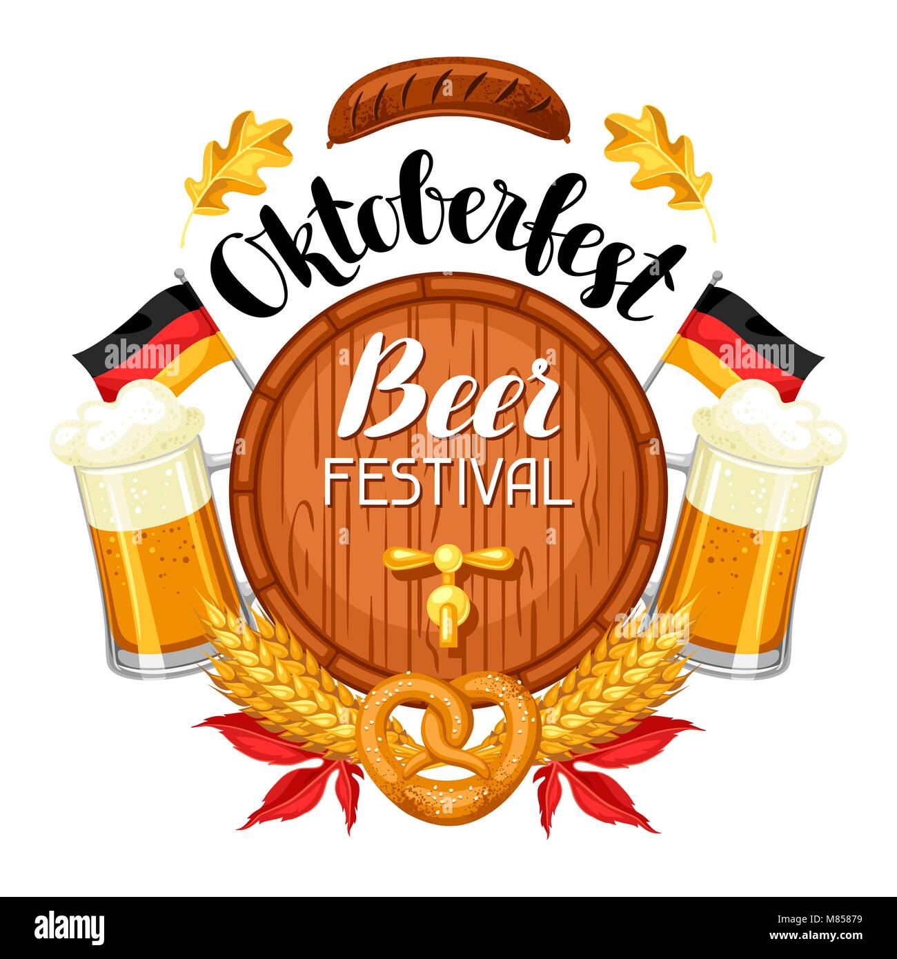 Pochoir Bière Oktoberfest MAYJOYDIY - 29.7x21cm - Motif Bouteille Et Verre - Avec Pinceau - Réutilisable