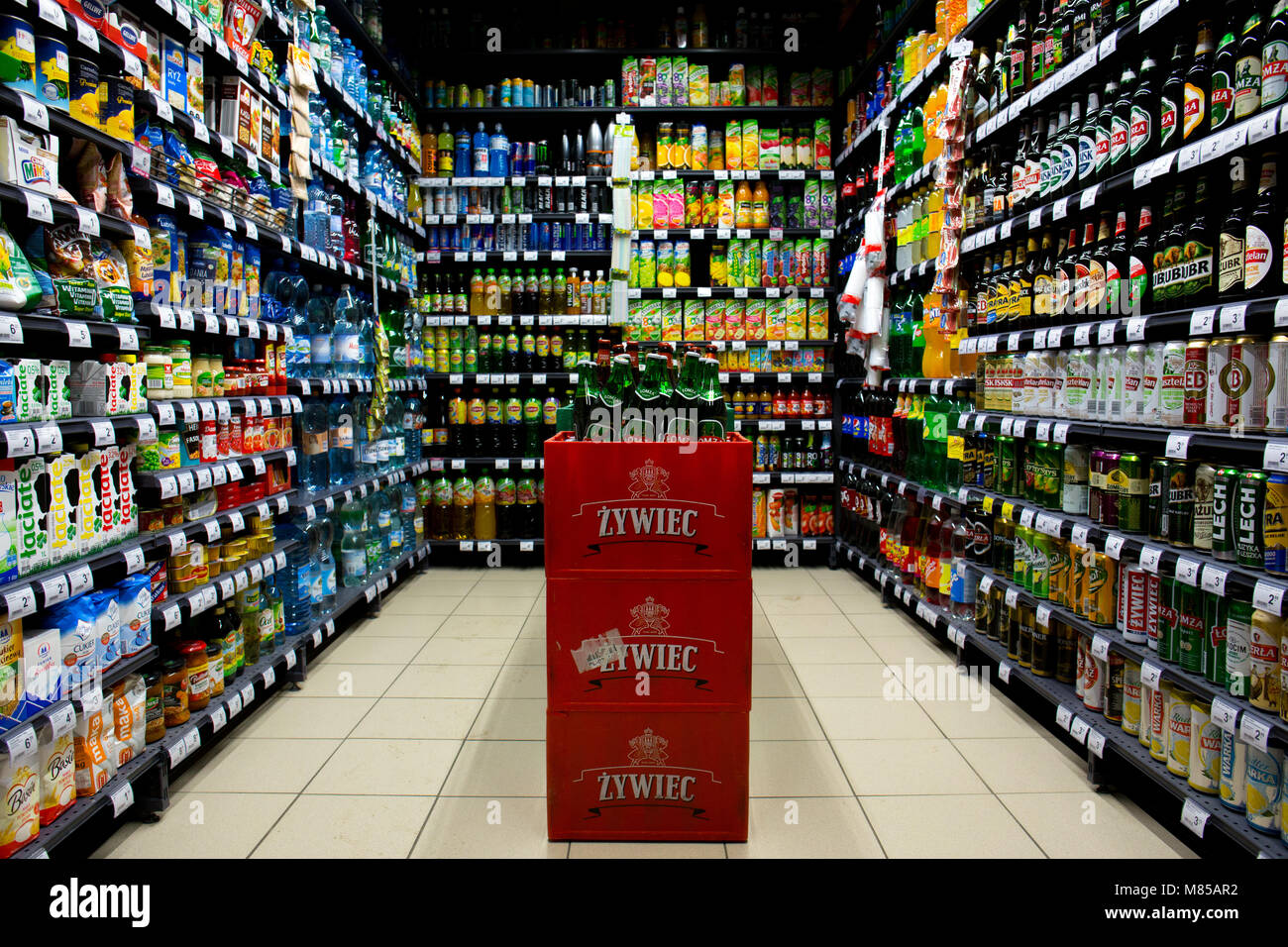 Dépanneur, Varsovie Banque D'Images