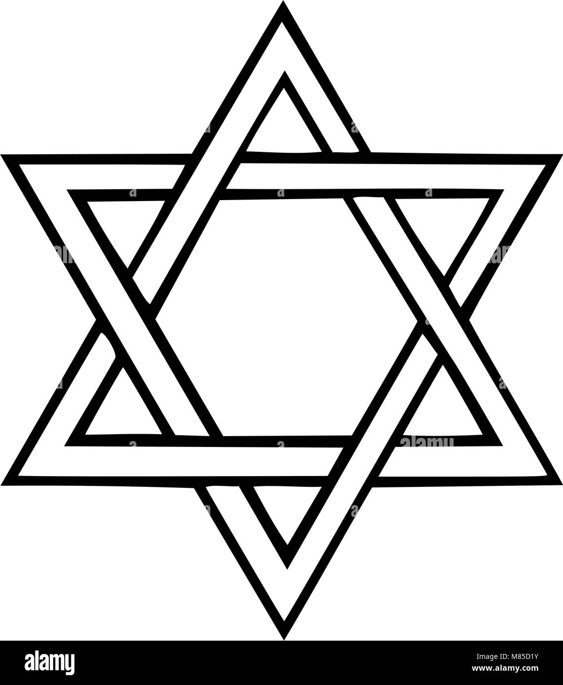 Etoile de david Illustration de Vecteur
