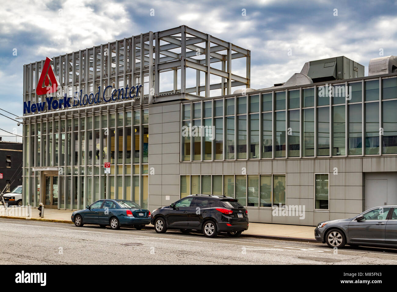 Centre de don de sang de New York à long Island City, Queens, New York, États-Unis Banque D'Images