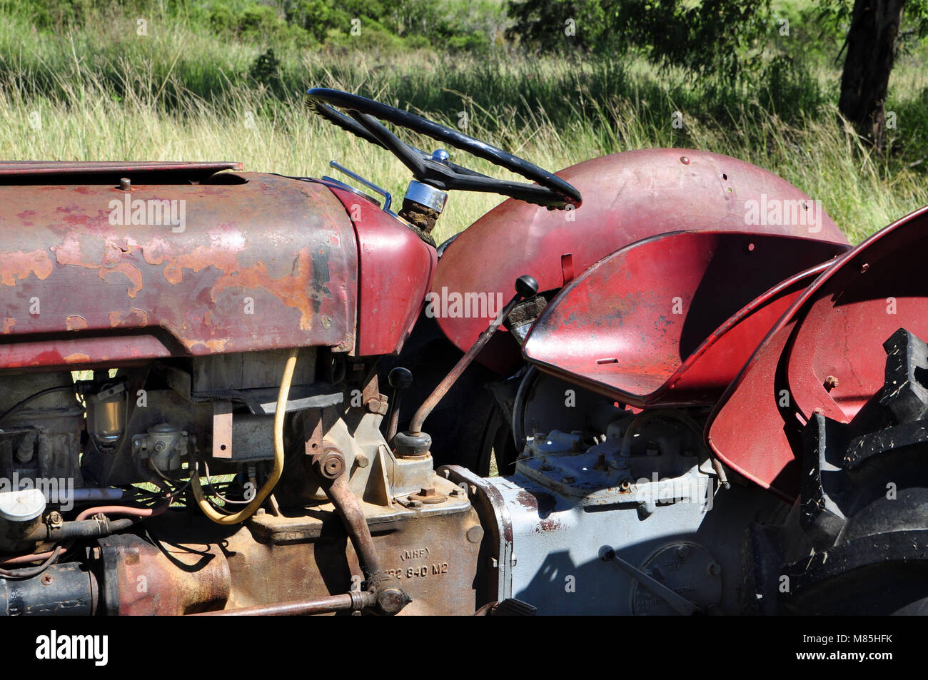 Fowler V F tracteur monocylindre diesel Banque D'Images