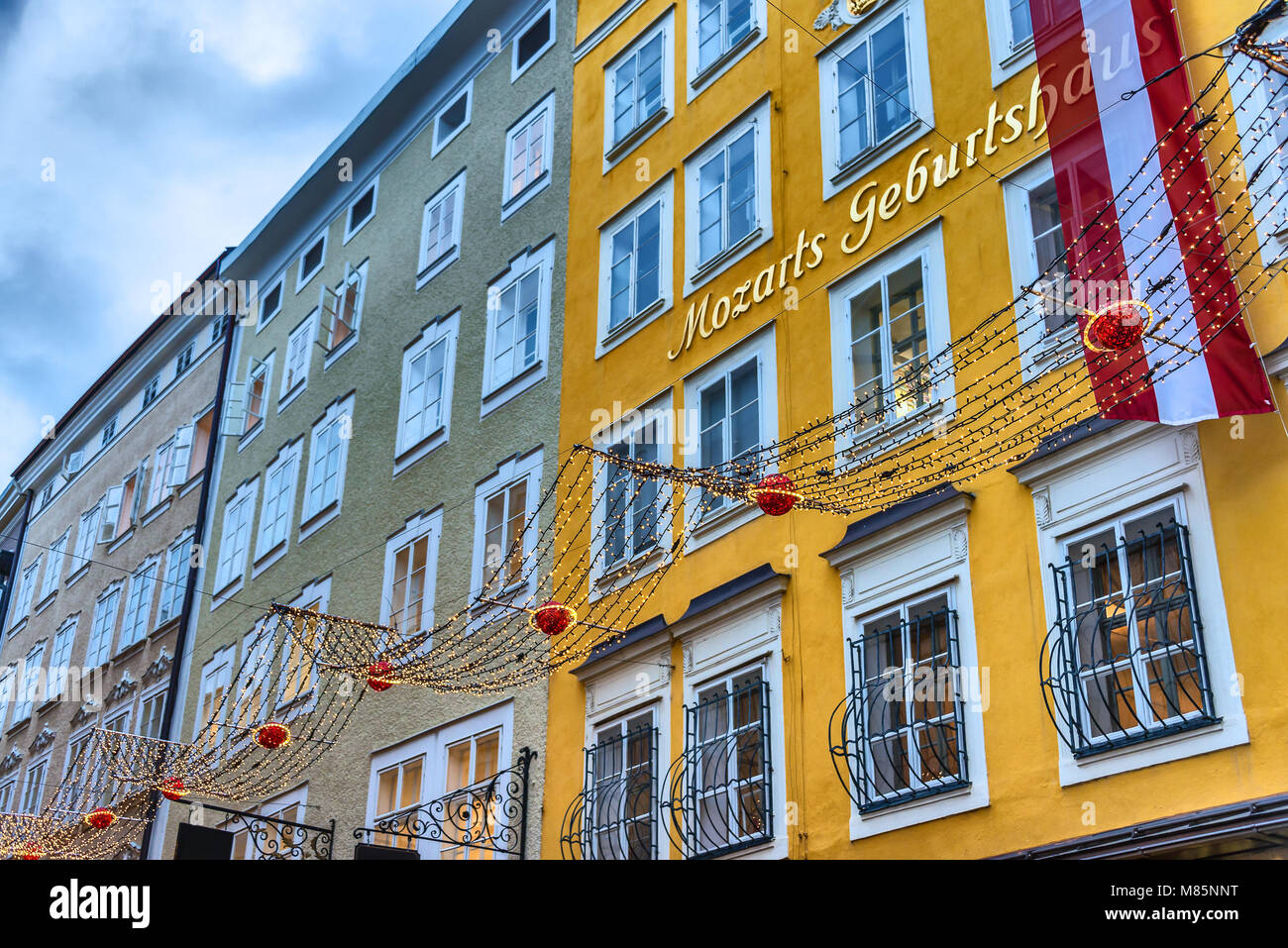 Le lieu de naissance de Wolfgang Amadeus Mozart à Salzbourg Photo Stock Alamy